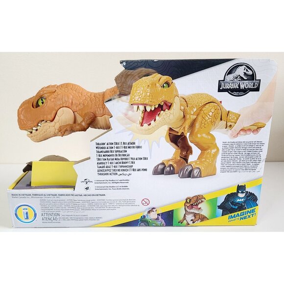 Fisher-Price Imaginext Jurassic World Thrashin Action T. Rex Toy Figure - Picture 3 of 7